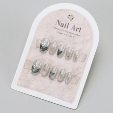 穿戴甲甲片高級感手工法式豹紋貓眼美甲片女士預製假指甲, 1個, BY2095:穿戴甲#30片/盒