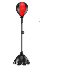 코브라백 스탠드샌드백 킥복싱입문 훈련 저소음 펀치볼, 초극세사 블랙-레드 F, 기본 사이즈