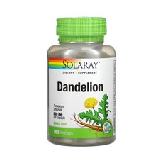 솔라레이 단델리온 520mg 베지캡, 1개, 180정