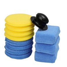 자동차 페인트 케어 패드 연마 스폰지 왁스 어플리케이터 소프트 디테일링 왁싱 폼, 1개, 1. 1Set