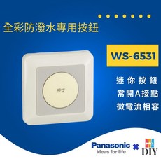 PANASONIC 國際牌 WS-6531 防潑水按鈕 壽命長耐用 三溫暖 SPA泳池 游泳池 現貨供應, 1個