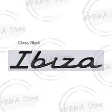 Ibiza 5F 6l Typ 6J MK4 MK5 금속 배지 스티커 자동차 뒷 트렁크 엠블럼 장식 스타일링, 06 C Glossy Black