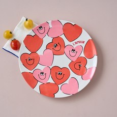 모던하우스 러브투게더 멜라민 원형접시 D25 PL0125029, 단품, 1개