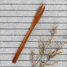 미니포크 과일꽂이 나무포크, 1개, 1개
