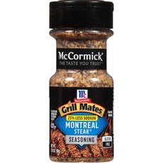 Mccormick 그릴 메이트 0.25 레스 소듐 몬트리올 스테이크, 90g, 1개