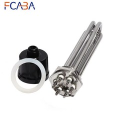 태양열 물 탱크용 모든 304 스테인레스 스틸 가열 요소 2 인치 BSP/DN50 220V/380V 3KW/6KW/9KW/12KW 전기, 01 3KW 230mm 304SUS, 02 220V용