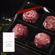 한우 1++등급 더 골드 한우 케이크 800g (등심+갈비살+업진안살+새우등심 각 200g), 1개