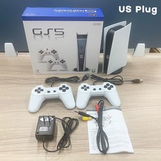 Gamestation 5 콘솔 AV-OUT 홈 TV 게임 콘솔 게임 스테이션 5 No Lag Double Handle EU/US/UK 플러그, Us Plug