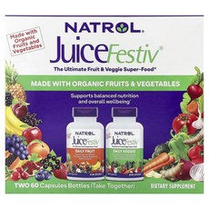 나트롤 주스페스티브 Natrol JuiceFestiv® 120정, 1개