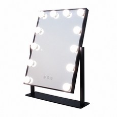 好萊塢LED化妝鏡 12顆燈泡 三色調光 經典燈泡造型, 白色