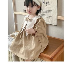 FADOBABY 學院風女童復古蝴蝶結公主裙