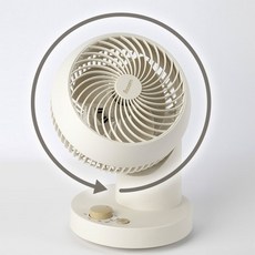 탁상용 좌우회전과 360도회전 동시가능 써큘레이터 / 분리세척 가능, 베이지