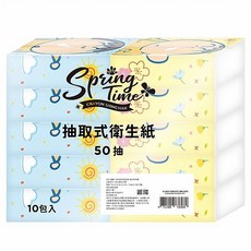 Spring Time 蠟筆小新 抽取式衛生紙, 1個, 10個裝