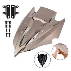 Kawasaki Z500 2024-2025 抗壓擋風鏡，極限超快感，防風抗壓，清晰視野，提升騎乘安全, 電鍍, 1個