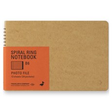 日本 MIDORI 螺旋線圈筆記本 B6 相片簿, 12張, 棕色