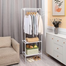 조립식 선반 행거 자취방 원룸 인테리어 시스템 옷장 공간최적화 홈인테리어, 더블블랙