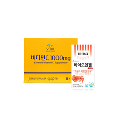 (세트) 종근당 비타민C 600정+바이오엔젤 고분자 키토산 키토올리고당 효능 콜레스테롤 체지방 개선 2개, 180정, 1개