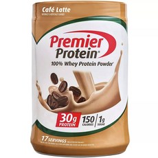 Premier Protein 乳清蛋白粉 拿鐵口味, 1個, 680克