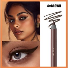 [아이라이너] 컬러 젤라이너 깎기 가능 방수 방한 번짐없음 부드러운 필기감 장시간 지속 매끄러운 아이라인 표현 데일리 아이메이크업, 2개, 04