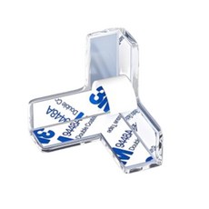 3M 防撞角 桌角保護套, 1個, 防撞角 3M背膠【T型】1入, 透明