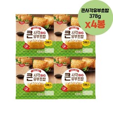 동원 초밥의달인 피크닉 큰사각유부초밥 x 4개 요리 간식, 378g