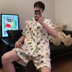 睡衣男士夏季2026新款冰絲短袖薄款夏天青少年男生家居服絲綢睡衣
