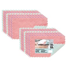 마켓플랜 벨벳 양면 요술행주 랜덤발송, 20개
