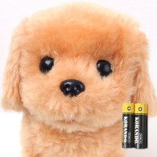UB toy 움직이는 강아지 인형 건전지동봉, 연베이지, 1개, 16cm