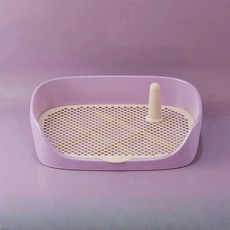 반려동물 용품 실내 강아지 고양이 홀더 배변 패드 트레이 훈련 소형견 휴대용, M 40x30x11cm, rple 1