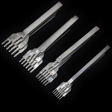 黑花杆菱斬 手工皮具打孔工具, 白鋼菱斬4mm,1齒一支, 1個