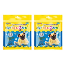 아모스 5000 탱탱아이클레이 파우치, 파랑, 110g, 2개