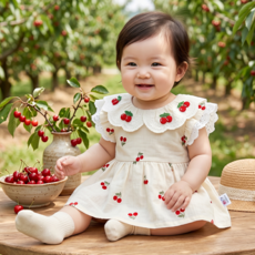 몽실이 레이스 체리카라 바디슈트