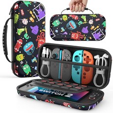MoKo Carrying Case for Nintendo Switch 2(2025) Protective Hard Shell Portable Travel Carry Case P, 몬스터 월드