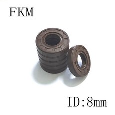 FKM 프레임워크 오일 씰 ID 8mm OD 14-30mm 두께 4-10mm 8x16x5 8x16x7 8x22x7 불소 고무 켓 링, [23] 8x18x7mm  2pcs