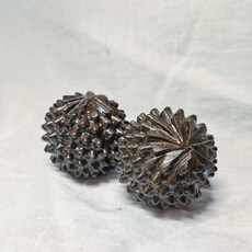 沉香木按摩球 健身手球 筋膜放鬆保健球, 沉香木榴蓮球一對, 1個
