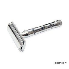 美國Parker Double Edge 89R鍍鎳鋼材刮鬍刀具/GOODFORIT, 1個, 1