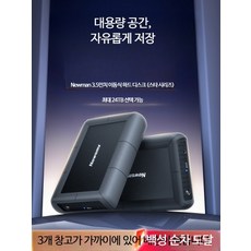 외장하드 휴대용 고속 대용량 데스크탑 노트북 호환 저장장치 3.5인치, 강화 버전 실리콘 보호 3TB 패키지 1, 3TB