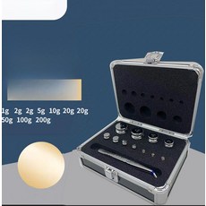 무게추 고리형 낱개 산업용 계량 정밀 조합 분동 고무케이스 저울 검교정 저울추 검사, 기본 모델명/품번, 1g-200g 11개 알루미늄 세트 증명서, 1kg