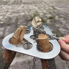 캠핑 삼각대 보드 ， 나뭇가지를 캠핑용 스테인리스 지지판으로 바꾸고 조리기구와 휴대용 장비를 걸 수 있는 조절 가능한 체인을 제공합니다표준