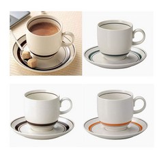 카네수즈 커피잔 찻잔세트 265ml, 브라운, 1개