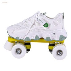 四輪溜冰鞋 運動鞋 閃光輪, 1個, 722女款溜冰鞋乳白輪,38