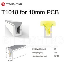 네온 사인 튜브 스트립 실리카겔 옥외용 소프트 라이트, 1. T1018 for 10mm PCB / D. 5미터, 1개