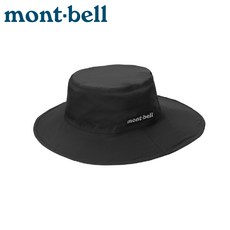 mont-bell MEADOW LONG TAIL HAT 防水圓盤帽, 黑色