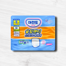 아텐토 슬림팬티 성인용기저귀 남녀공용, 중형, 1개, 11개입
