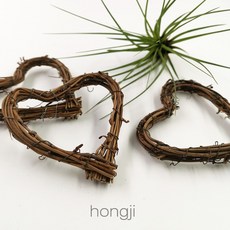 愛心藤環 心型藤圈 空鳳裝飾 DIY花圈 土伏藤 捕夢網 藤編花圈 田園鄉村風 拍攝道具 聖誕節裝飾