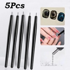 블랙 흡착 볼 캣아이 네일 자석 펜 초강력 흡착력 폴리쉬 캐비어 비즈, 1개, 2. NO.5