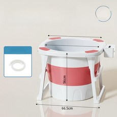 접이식 욕조 1인용 원룸 성인용 튜브 대형 목욕통, 키 1.6m - 체리블라썸핑크, 1개