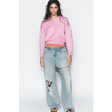 자라 zara 포켓 니트 폴로셔츠 - 파스텔 로즈119269