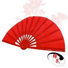 輝武 全竹骨易開合 紅骨素面紅功夫扇 35CM, 紅骨素面紅-一入, 紅骨素面紅, 一入