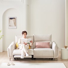 서광퍼니처 주드 3인용 전동 리클라이너 소파 sk, 크림그레이